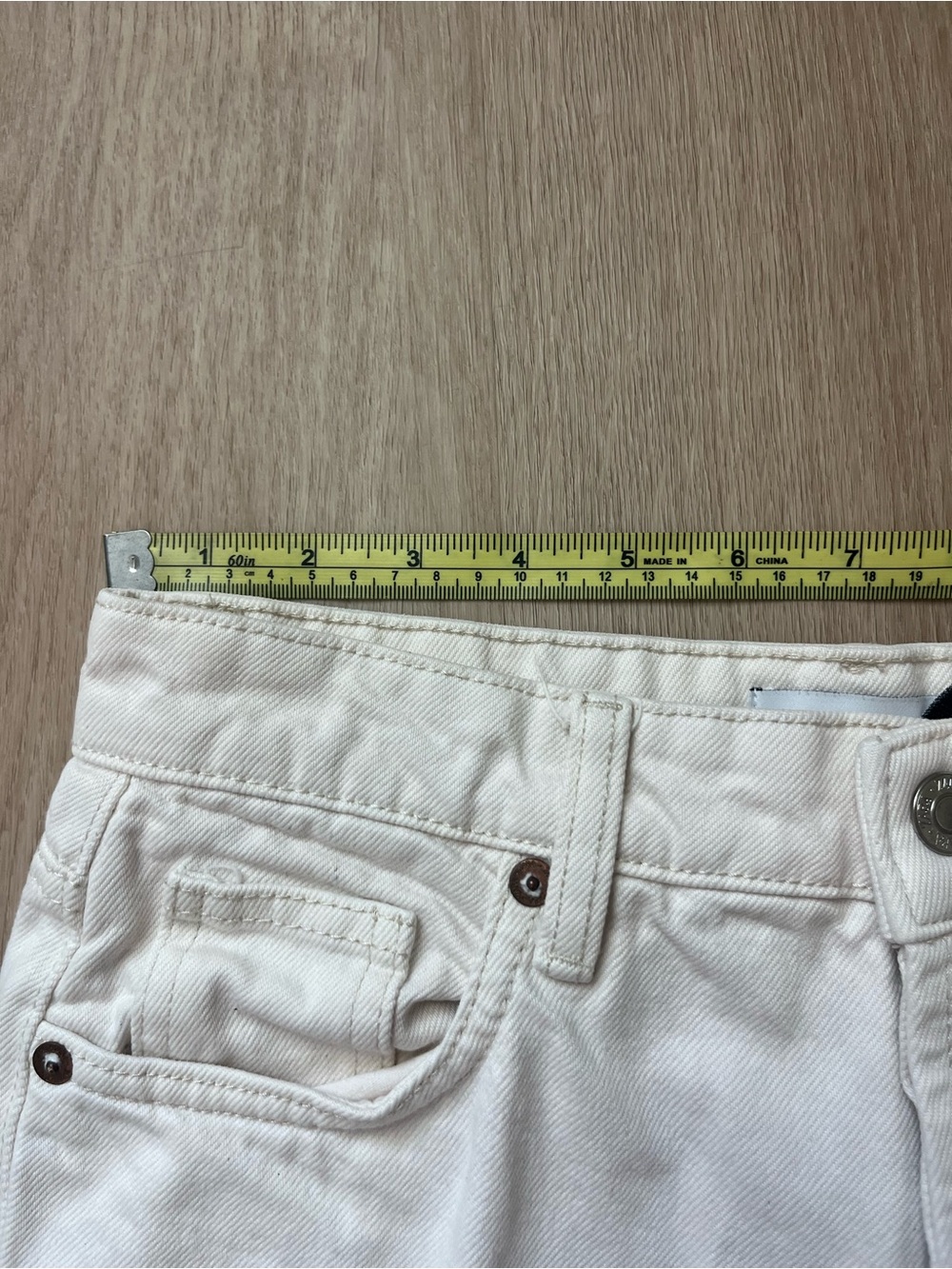 Zara The Grunge Pant Button Fly Cropped Pants Straight Leg Womens Size 0 - Picture 7 of 11